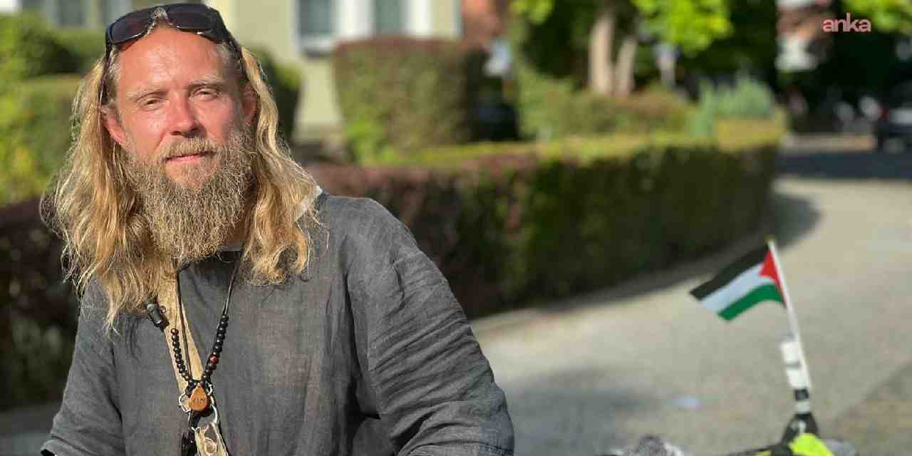 norvecli baris gonullusu gazzeye destek icin pedal ceviriyor mk6P2jOI